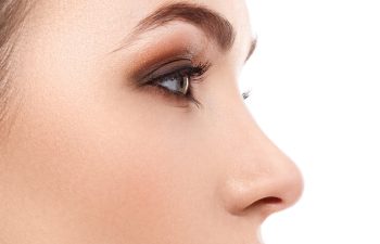 profile of a woman with a nicely shaped nose
